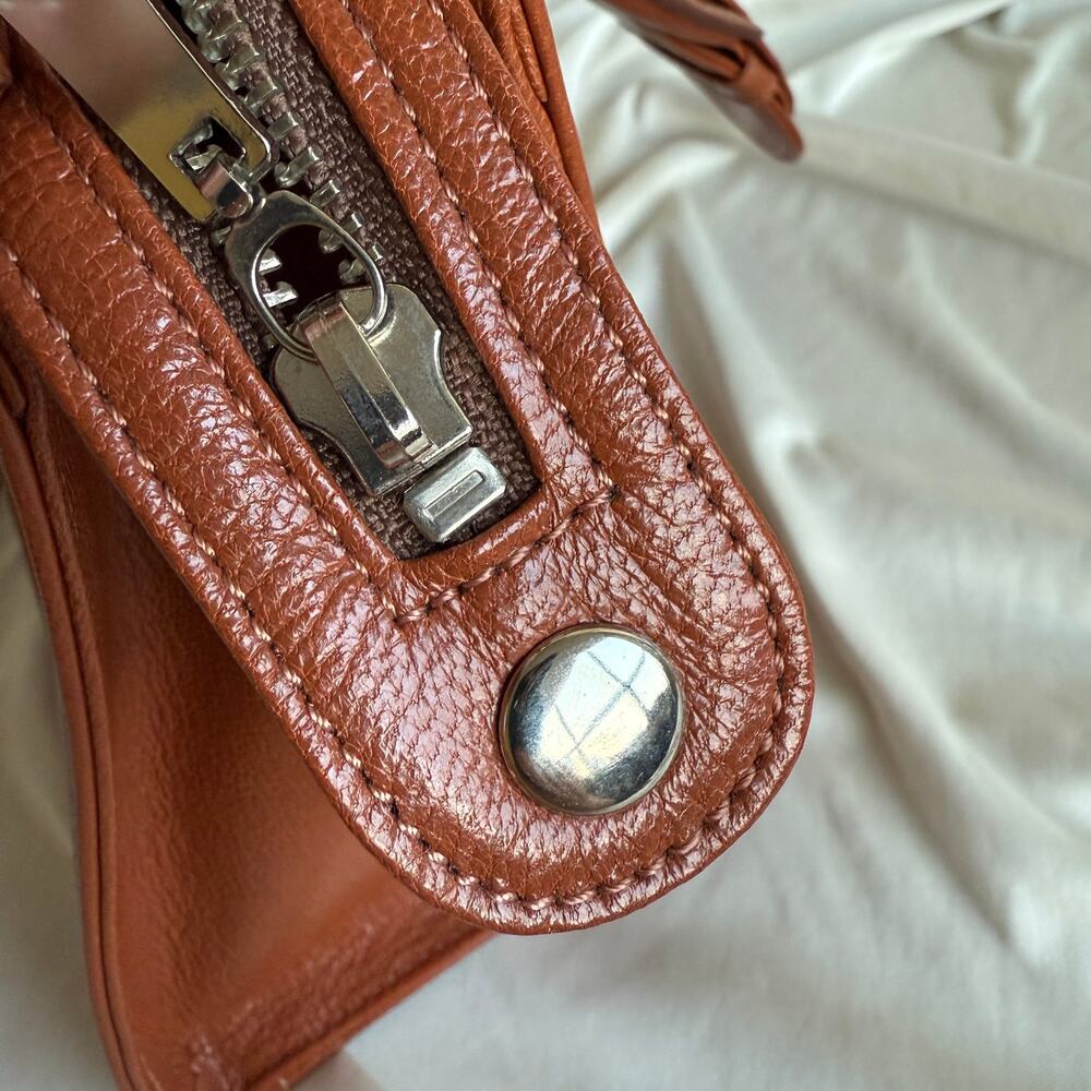 Vintage Jean Paul Gaultier Maroon Leather Top Handle Bag - Mid to Late 90s - Picture 12 of 16